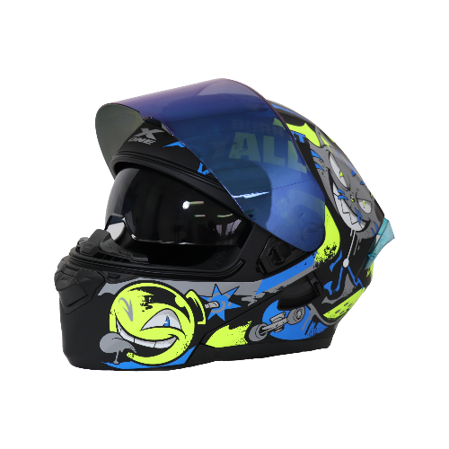 CASCO BURN IT NEGRO/GRIS M - XONE