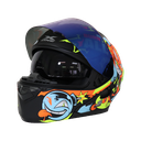 CASCO BURN IT NEGRO/ANARANJADO M - XONE