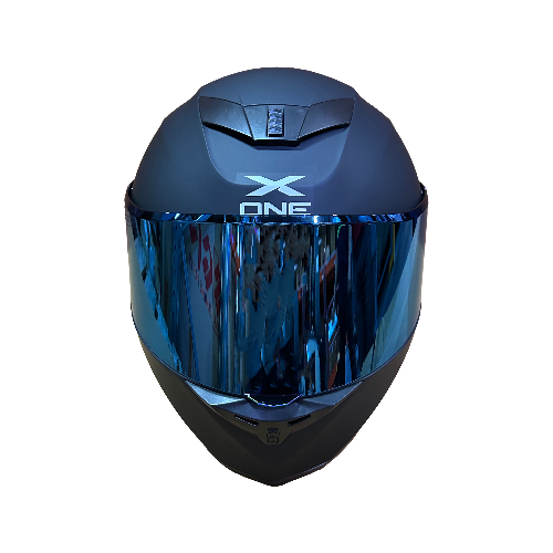 CASCO 500GT NEGRO MATE AZUL M - XONE