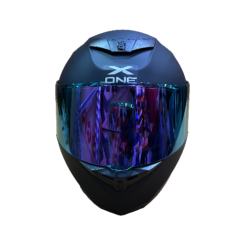 CASCO 500GT NEGRO MATE MORADO M - XONE