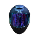 CASCO 500GT NEGRO MATE MORADO M - XONE