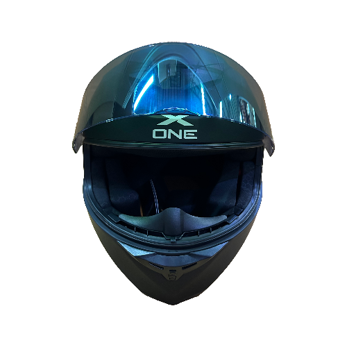 CASCO 500GT NEGRO MATE MORADO M - XONE