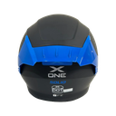 CASCO NEGRO MATE IRIDIUM AZUL M - XONE
