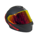 CASCO NEGRO MATE IRIDIUM ROJO M - XONE
