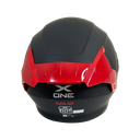 CASCO NEGRO MATE IRIDIUM ROJO M - XONE