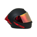 CASCO NEGRO MATE IRIDIUM ROJO M - XONE