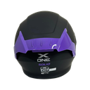CASCO NEGRO MATE CON MORADO M - XONE