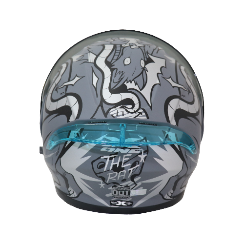 CASCO THE RAT GRIS/SILVER M - XONE