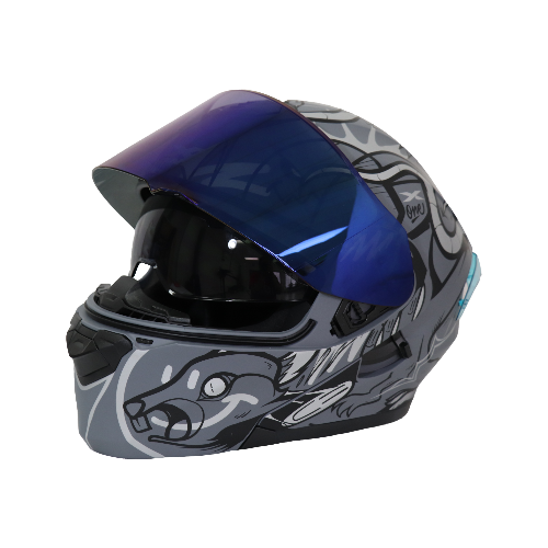 CASCO THE RAT GRIS/SILVER M - XONE