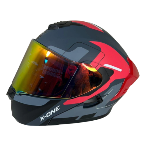 CASCO ILLO GRIS/ROJO M - XONE
