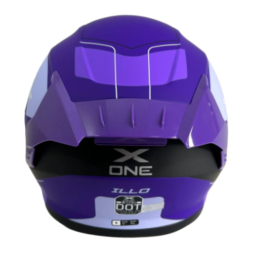 CASCO ILLO MORADO/NEGRO M - XONE