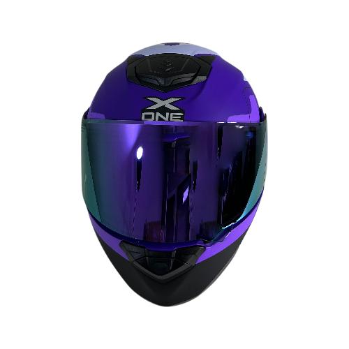 CASCO ILLO MORADO/NEGRO M - XONE