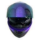 CASCO ILLO MORADO/NEGRO M - XONE