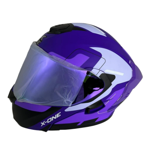 CASCO ILLO MORADO/NEGRO M - XONE