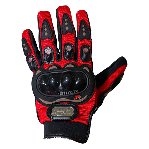 SET GUANTES ROJO S - PRO BIKER