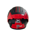 CASCO NEGRO ROJO FIBER M - XONE