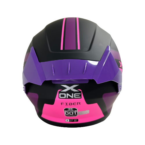 CASCO NEGRO MORADO FIBER M - XONE