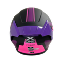 CASCO NEGRO MORADO FIBER M - XONE