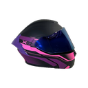 CASCO NEGRO MORADO FIBER M - XONE