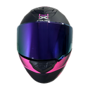 CASCO NEGRO MORADO FIBER M - XONE