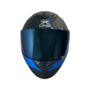 CASCO NEGRO AZUL FIBER M - XONE