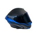 CASCO NEGRO AZUL FIBER M - XONE