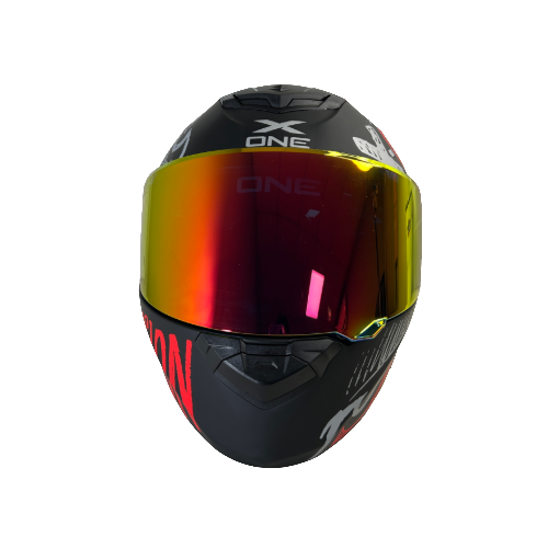 CASCO NEGRO MORADO FIBER M - XONE