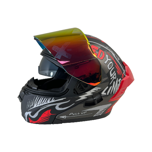 CASCO NEGRO MORADO FIBER M - XONE