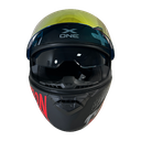 CASCO NEGRO MORADO FIBER M - XONE