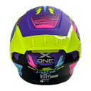 CASCO NEGRO ROJO LIGHT UP M - XONE