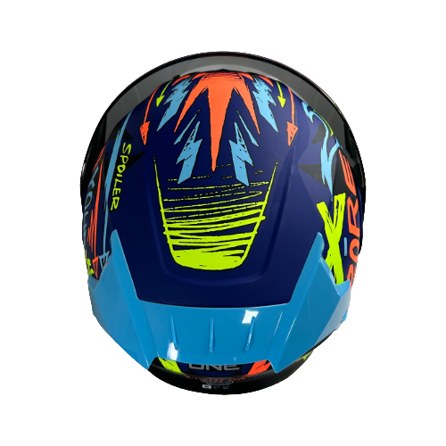 CASCO AZUL LIGHT UP M - XONE