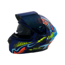 CASCO AZUL LIGHT UP M - XONE