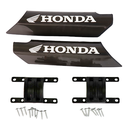 PROTECTOR BARRA HONDA NEGRO/BLANCO