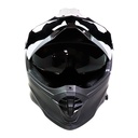 CASCO CROSS SILVER NEGRO MATE L - LIQUIDACIÓN