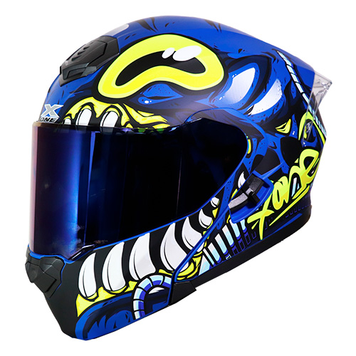 CASCO ALIENS 3000 AZUL MT SOMKE XL XONE