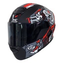 CASCO NEGRO MATE GRIS KITT XL - XONE