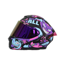 CASCO BURN IT NEGRO/PURPURA M - XONE