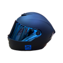 CASCO 500GT NEGRO MATE AZUL M - XONE