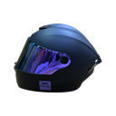 CASCO 500GT NEGRO MATE MORADO M - XONE