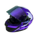 CASCO ILLO MORADO/NEGRO M - XONE