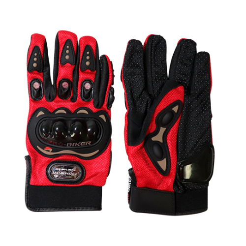 SET GUANTES ROJO S - PRO BIKER