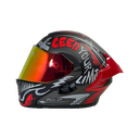 CASCO NEGRO MORADO FIBER M - XONE