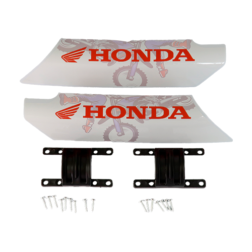 [101RT011] PROTECTOR BARRA HONDA BLANCO/ROJO
