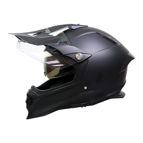 [RECR801CNL] CASCO CROSS CLARO NEGRO MATE L