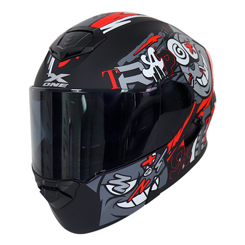 [XONE-KITT-NMG-XL] CASCO NEGRO MATE GRIS KITT XL - XONE