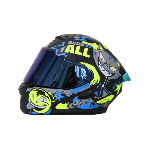 [XONE-BURNIT-NG-M] CASCO BURN IT NEGRO/GRIS M - XONE